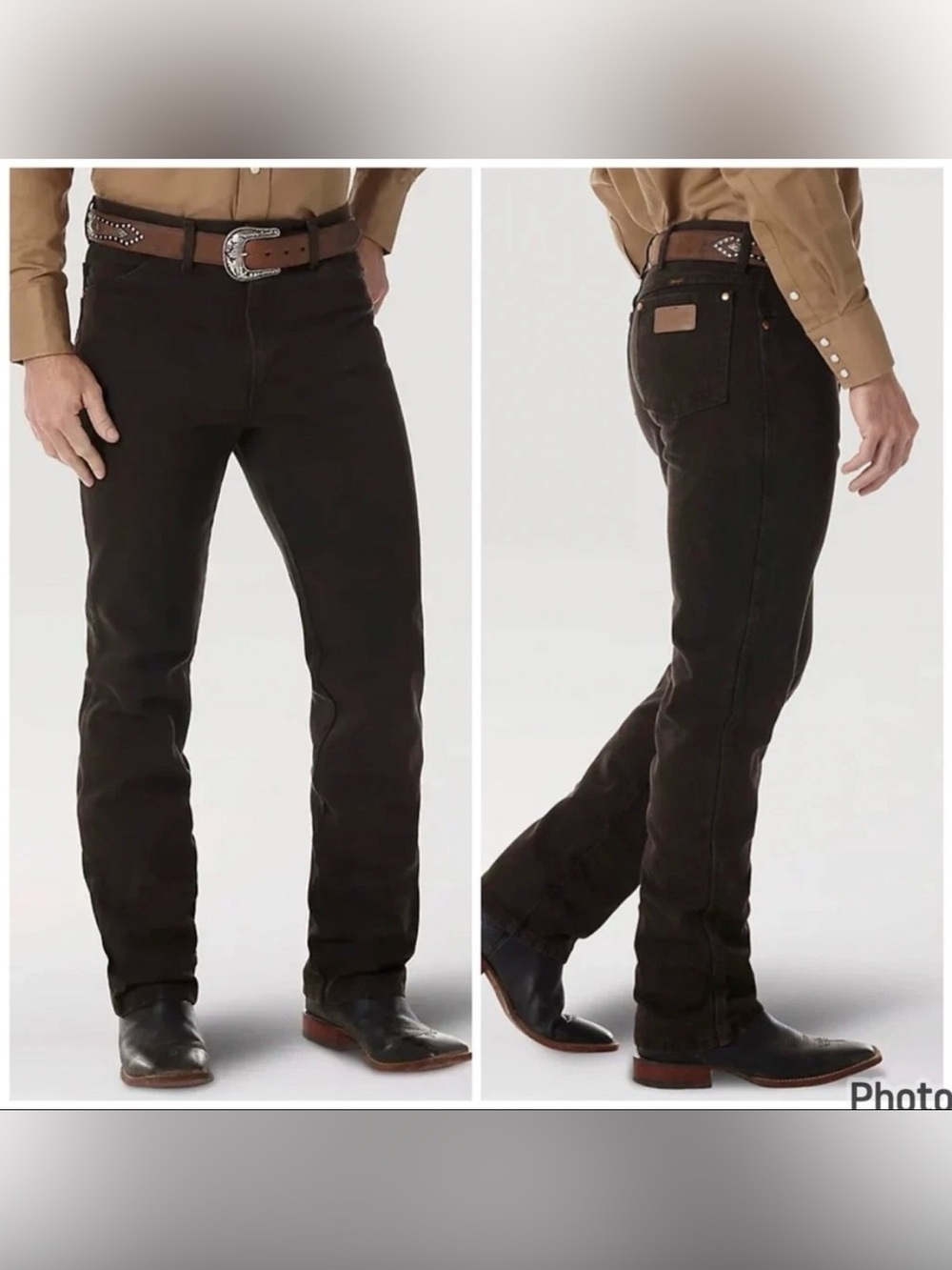 Wrangler Cowboy Cut Classic Fit Jeans Black Men's 10H936WBK Size 30x36 Western